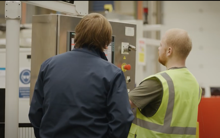 Aura Student in the AMRC workshop
